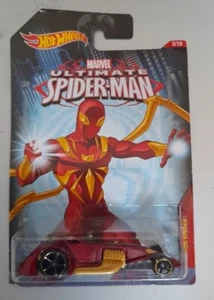 HOTWHEELS MARVEL ULTIMATE SPIDERMAN COLLECTION, 3/10 HAMMERED COUPE, IRON SPIDER - Picture 1 of 5