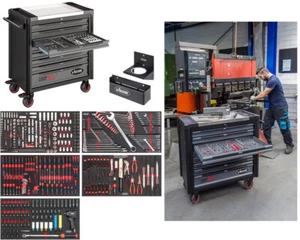 VIGOR V4481-X/466 Werkstattwagen Series XL Edelstahl + 466 Werkzeuge - Bild 1 von 23