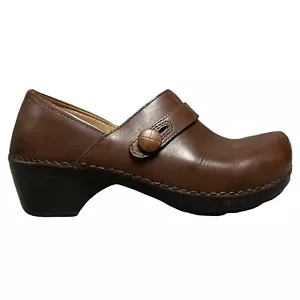 Dansko Solstice braune Lederschuhe mit geteilter Zehenpartie Riemen Damen Größe 37 US 6,5-7 - Bild 1 von 10