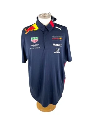 Polo Red Bull Amber Team Polo Red Bull Racing Shirt Aston Martin Puma XXL - Immagine 1 di 4