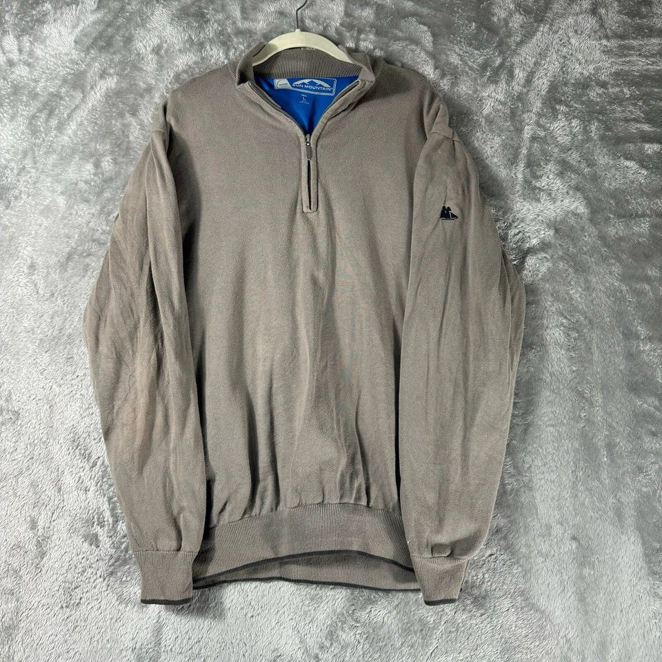Pullover Sun Mountain Golf Wind para hombre grande gris 1/4 cremallera chaqueta elástica Foto 1 de 4