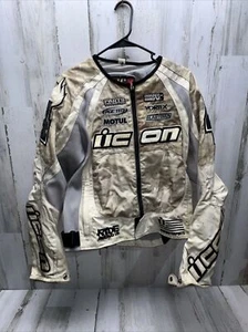 Chaqueta de motocicleta ICON Motorsports para mujer XL MERC STAGE 2 bronceada - Imagen 1 de 11