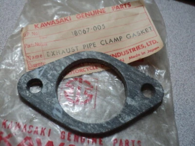 1970-76 KAWASAKI G3 G4 KV G31M G4TR JUNTA DE TUBO DE ESCAPE NOS OEM 18067-005 - Imagem 1 de 2