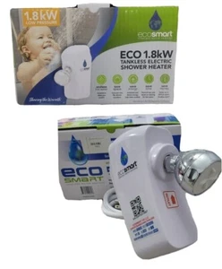 ECOSMART TANKLESS SHOWER WATER HEATER FOR HOMES WITH LOW PRESSURE WATER 1.8 KW - Picture 1 of 14
