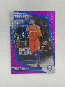 2018-19 Panini Threads Tobias Harris Purple Dazzle #27/99 Philadelphia 76ers - Picture 1 of 4