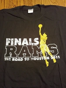 VCU Rams Vintage Basketball T Shirt Road to Houston 2011 Gr. XL schwarz NCAA - Bild 1 von 8