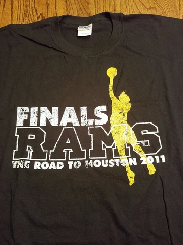 VCU Rams vintage basketball t shirt road to Houston 2011 size xl black NCAA Cover