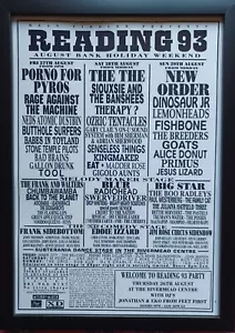 Reading Festival 1993 line-up - New Order The The Blur souvenir print - Bild 1 von 5