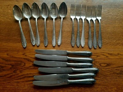 18teiliges Essbesteck 90er und 100er Silber, GOWE Gottlieb Wellner Antik - Bild 1 von 3