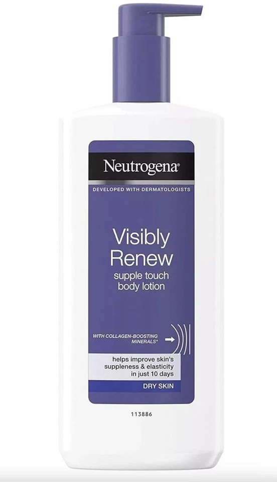 Neutrogena Visibly Renew Firming Body Lotion For Dry Skin With Pump 13.5 oz New - Image 1 of 1