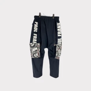 Paul Frank Unisex Kids Cargo Joggers Pants Black Signature Logo 150/60 12 - Picture 1 of 3