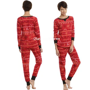 Harry Potter Hogwarts Wand Snitch Owl Thermal Long Sleeve Shirt Legging Pajamas - Picture 1 of 2