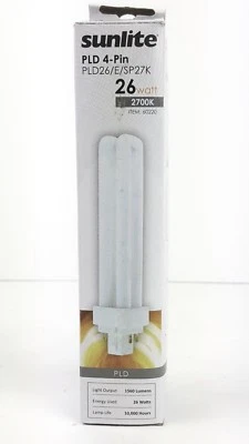 Sunlite 26 Watt PLD 4-Pin G24Q3 PLD26/E/SP27K NEW - Image 1 of 4
