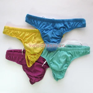 K3026 Q Hot Sexy Mens Swim Thong Lined Pouch Lining Swimsuit Pad option - Picture 1 of 15