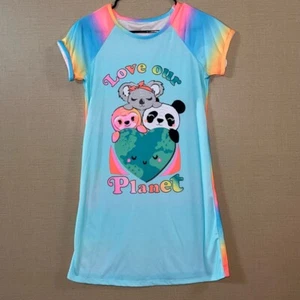 Wonder nation Love Our Planet Girls Pajamas Sizes (1) L(10-12) 1(10-12 Plus) - Picture 1 of 2