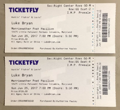 LUKE BRYAN - 6/25/2017 - Merriweather Post Pavilion - Columbia, MD - Image 1 of 2