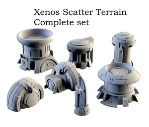 Xenos Scatter Buildings (28mm - 32mm Scale) 3d printed Tabletop Terrain Scenery - Picture 1 of 15