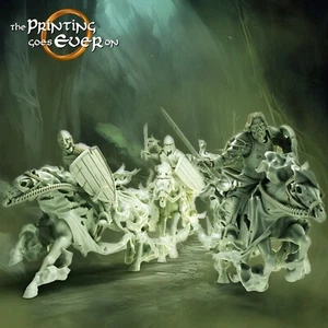 Effrayer Cavalier - Figurines Tabletop 28mm - TPGEO Minis LSDA D&D Pathfinder - Bild 1 von 4
