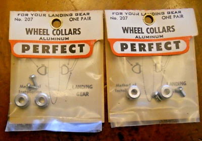 PERFECT #207 WHEEL COLLARS, 2 PACKAGES CONTAINING ONE PAIR EACH (NEW) - Image 1 of 4