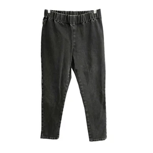 Legging de jean Soft Surroundings talla M negro cintura elástica 2AW42 - Imagen 1 de 9