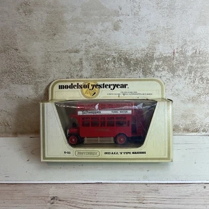 Matchbox Y-23 1922 A.E.C. ‘S’ Type Omnibus, MODELS OF YESTERYEARS - Picture 1 of 3