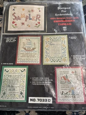 Kugel - Vogart estampado para bordado #7033 D motivo de envío con refrán Foto 1 de 3