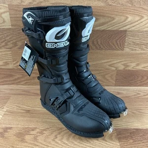 Botas todoterreno O'Neal Rider MX para hombre talla 15 - negras/blancas - Imagen 1 de 10