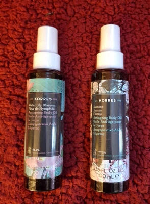 KORRES Water Lily Blossom & Jasmine Anti-Aging Body Oil 3.38oz - Sealed - Image 1 of 3