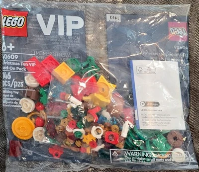 Title: LEGO 40609 Christmas Fun VIP Add-On Pack 146 Pcs SEALED Winter Holiday - Image 1 of 2