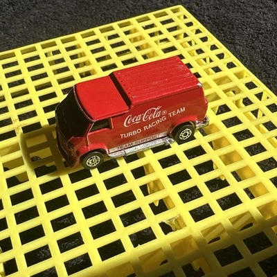Corgi Coca-Cola Turbo Racing Team Hot Rod Custom Van Team Support Diecast - Image 1 of 4