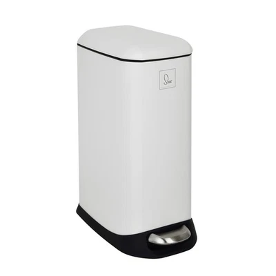 SVITA TS12 Mülleimer Treteimer Abfalleimer 12l inkl. Inneneimer Pedal Weiß - Bild 1 von 4