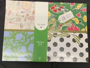 Kate Spade X Target Gift Wrapping Paper Book 12 sheets 16 notecards 24 tags NWT - Picture 1 of 8