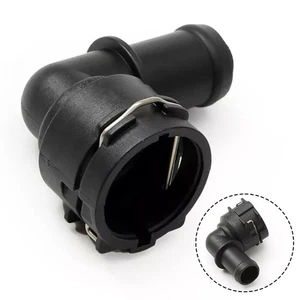 Connector 1K0122291J Black Coolant Hose Connector Long-lasting Plastic - Picture 1 of 10