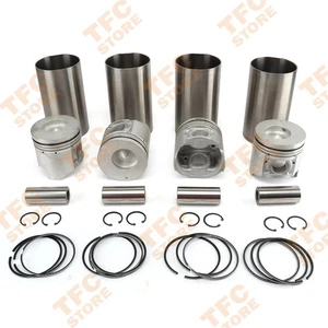 4D35 Piston + Piston Rings STD + Cylinder liner For Mitsubishi 4D35 Engine - Picture 1 of 7