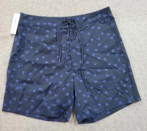 Outdoor Voices Solarcool 6" Boardshort Blue Clover AOP Beach Quick Dry Mens M - Picture 1 of 8