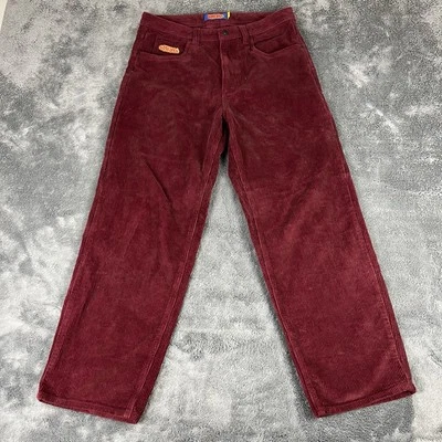 Empyre Pants Mens Size 32x29 Maroon Burgundy Corduroy Relax Skate Casual - Image 1 of 4