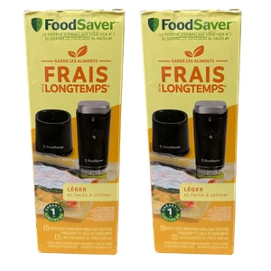 Paquete de 2 selladores de aspiradora inalámbricos portátiles FoodSaver con base de carga para ahorrar alimentos - Imagen 1 de 2