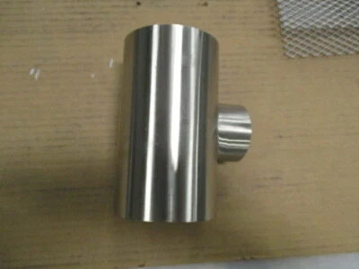 Camiseta reductora de tubo de soldadura a tope SS304 de acero inoxidable de 4" x 2" pulgadas Foto 1 de 2