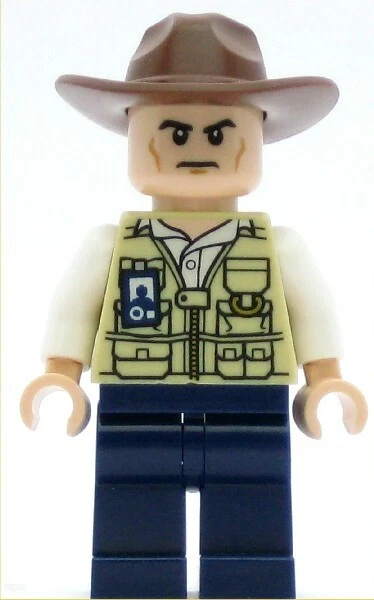 LEGO Jurassic World Minifigura Sombrero Veterinario Fedora (Genuino) Foto 1 de 1