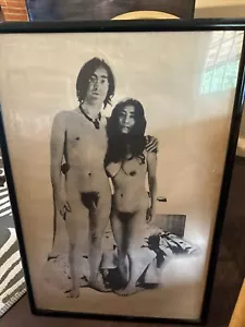 JOHN LENNON & YOKO ONO: two virgins APPLE/TETRAGRAMMATON 35” Tall POSTER - Picture 1 of 2