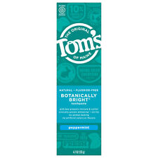 Tom's Of Maine Toothpaste White Peppermint 4.7 oz (Pack of 3)