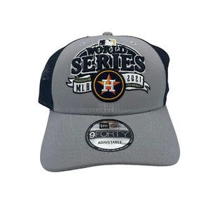 Houston Astros World Series Hat Adult Gray 2021 Champions Snapback Cap NEW - Picture 1 of 6