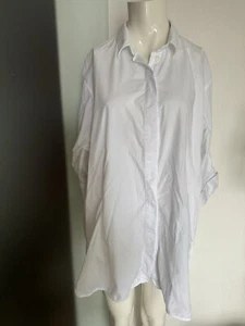 Boutique Ware! Minikleid Long Hemd Gr 42 44 XXL Weiß - Bild 1 von 4