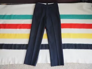 VTG 20s 30s Star Hook Black Gray Pinstripe Striped 32x32 Wool Button Fly Pants - Picture 1 of 14