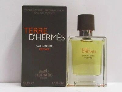 Terre D'Hermes Eau Vetiver Intenso Para Hombres 1.6 OZ Eau de Parfum Spray Sellado Foto 1 de 3