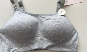 BNWT M&S grey marl Flexifit non wired cotton rich padded full cup cami bras - Picture 1 of 3