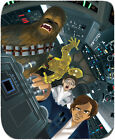 Leia Chewbacca Han Solo C3PO Never Tell Me The Odds! Star Wars Gicle on Paper