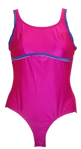 Damen Badeanzug pink blau mit verstellbaren Trägern 38 40 42 NEU!!! - Picture 1 of 3