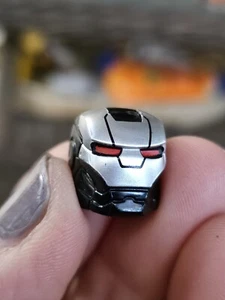 LEGO - Minifig, Headgear Black Space Helmet w/ Silver Face Shield (War Machine) - Picture 1 of 7