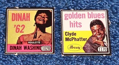 MINIATURA VINTAGE DÉCADA DE 1960 7/8" CASA DE BONECAS BARBIE DINAH WASHINGTON CLYDE McPHATTER 2 LP - Imagem 1 de 4